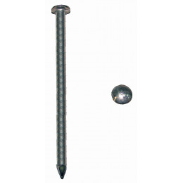 1kg pointes tête plate acier zingué 2.7x60mm