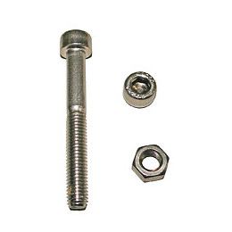 4 boulons tête cylindrique fendue inox A4 5x40mm