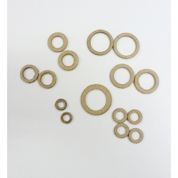 Assortiment de 15 joints cuir pour robinet de jardin