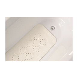 Tapis de sécurité SPIRELLA Sibérien antidérapant blanc 36 cm x 71 cm