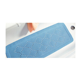 Tapis de sécurité SPIRELLA Sibérien antidérapant bleu 36 cm x 71 cm