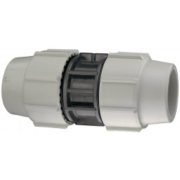 Raccord PLASSON Série 7 Modèle 7010 Manchon égal PP Diamètre 25 mm