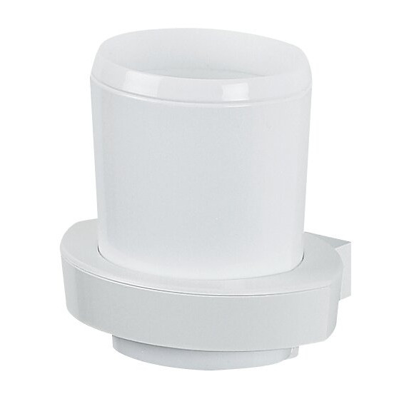 Verre à dents Lemon mural à fixer blanc