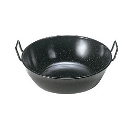 Poele emaillee profonde avec anses 24 cm