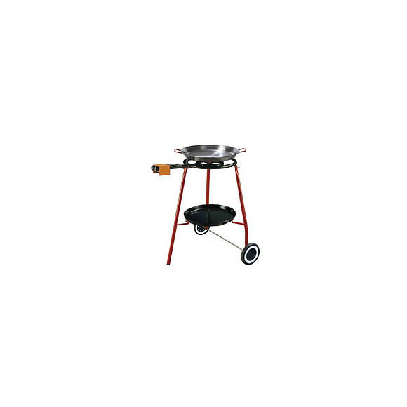 Set paella andreu plat 46cm bru 40cm 3 pieds