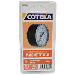 Manomètre axial mâle 8x13