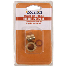 Raccord butane propane diamètre 10x12mm