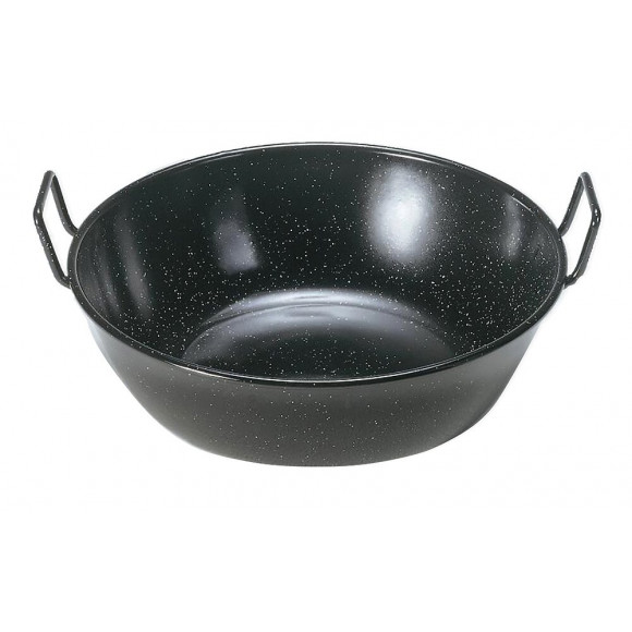 Poele emaillee profonde avec anses 24 cm