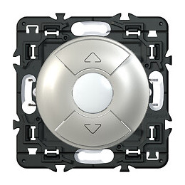 Interrupteur individuel à composer volet radio titane Céliane