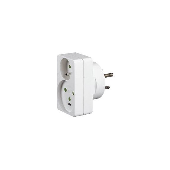 Adaptateur pour 1 fiche 2P+T 16A + 1 fiche 2P+T 20A sur une prise 32A