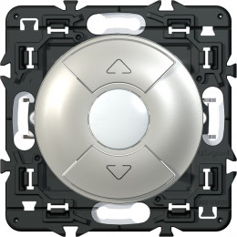 Interrupteur individuel à composer volet radio titane Céliane