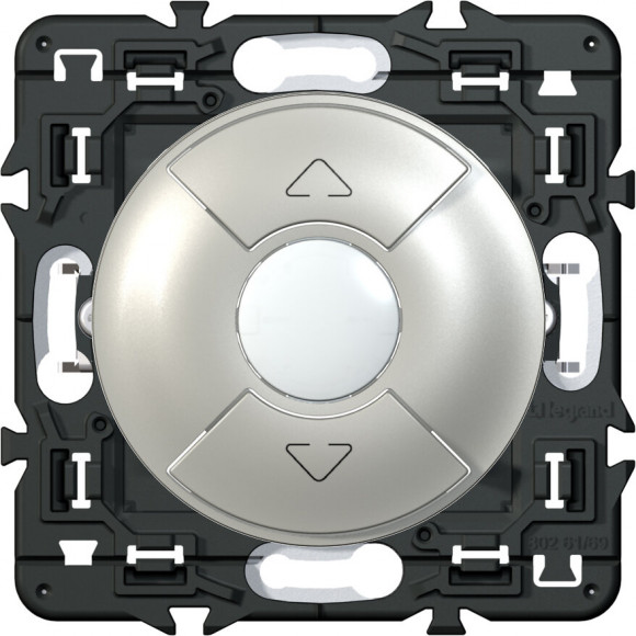 Interrupteur individuel à composer volet radio titane Céliane