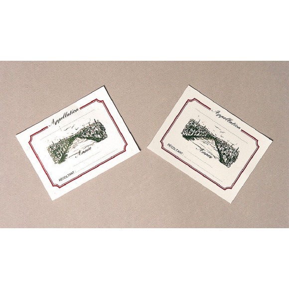 20 étiquettes adhésives