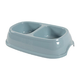 Ecuelle plastique chat antiderapante double bol