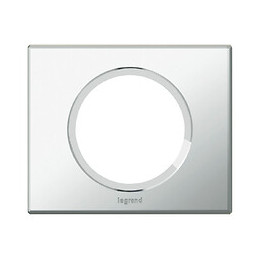 Plaque Céliane 1 poste - Matière Verre Miroir LEGRAND