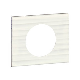 Plaque Céliane 1 poste - Matière Corian Cannelé LEGRAND