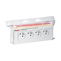 Kit essentiel Mosaic - 4 prises de courant LEGRAND