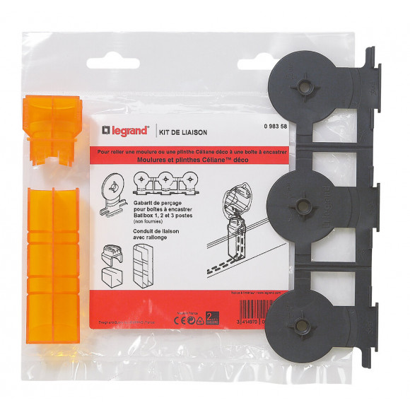 Kit pour pose d'appareillage - pour moulure et plinthe Céliane déco