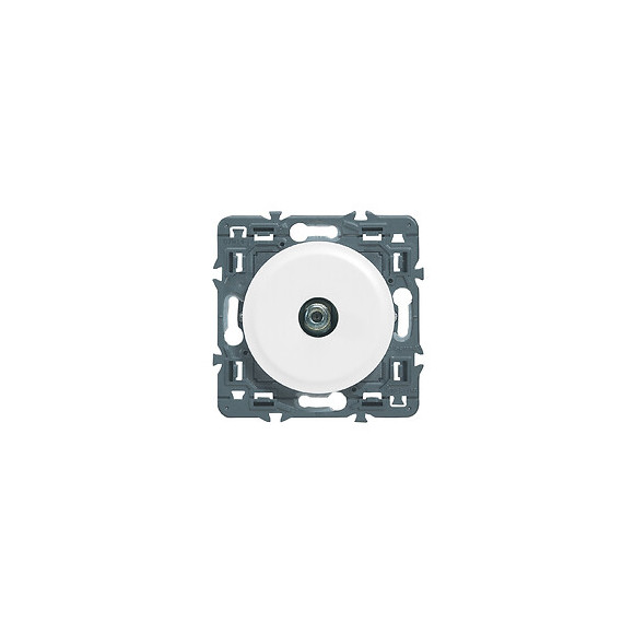 Prise TV simple type ''F'' à visser Céliane - Blanc