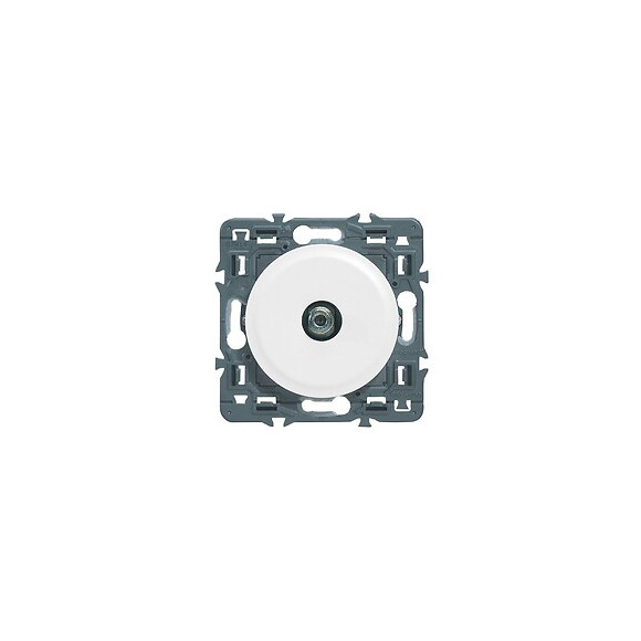 Prise TV simple type ''F'' à visser Céliane - Blanc