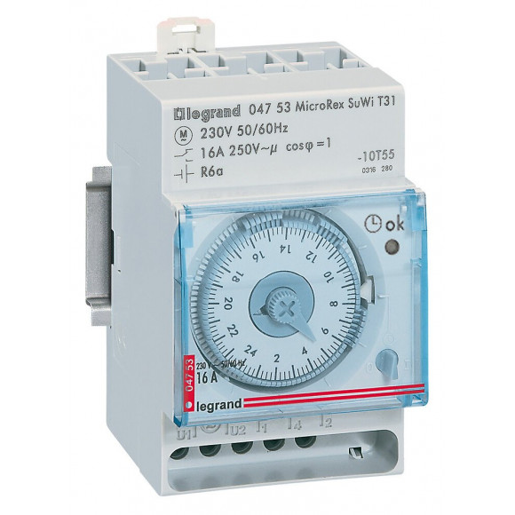 Horloge automatique à cadran analogique programme journalier-3modules