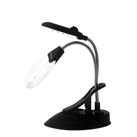 Loupe asphérique avec lampe