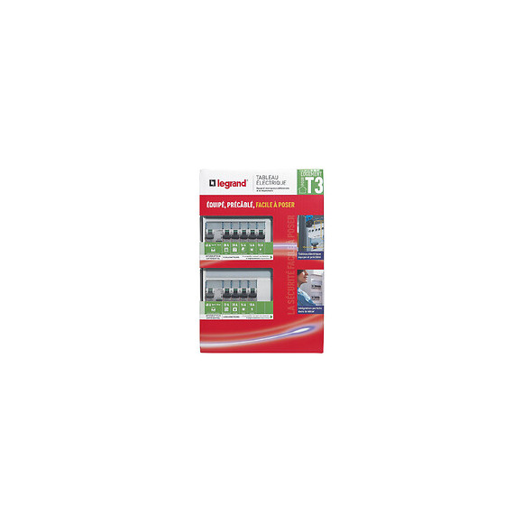 Tableau électrique équipé DRIVIA - spécial pour logement T3