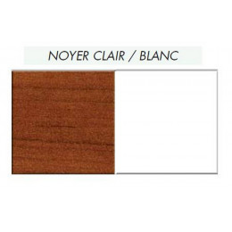 Crédence réversible Blanc/Noyer clair 3000x600x9mm
