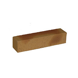Brique réfractaire 5x5x22cm jaune flammé