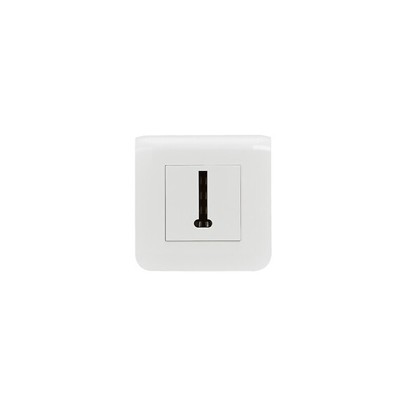 Prise téléphone en T Mosaic blanc avec plaque