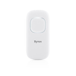 Bouton-poussoir sans fil blanc