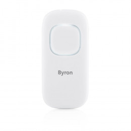 Bouton-poussoir sans fil blanc