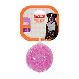 Jouet chien tpr balle picot pop 8cm framboise