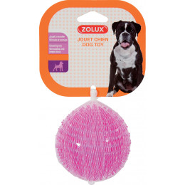 Jouet chien tpr balle picot pop 8cm framboise