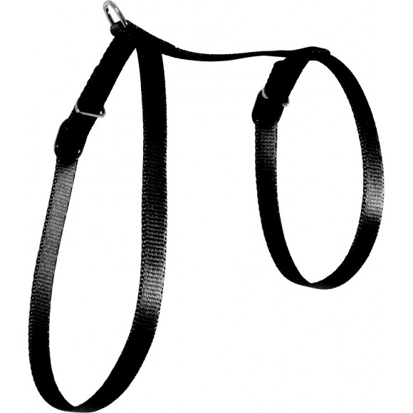 Harnais en nylon pour chat coloris noir