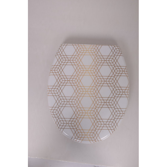 Abt décor doré thermodur charnière inox frein de chute déclips 1B