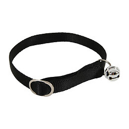 Collier en nylon pour chat coloris noir