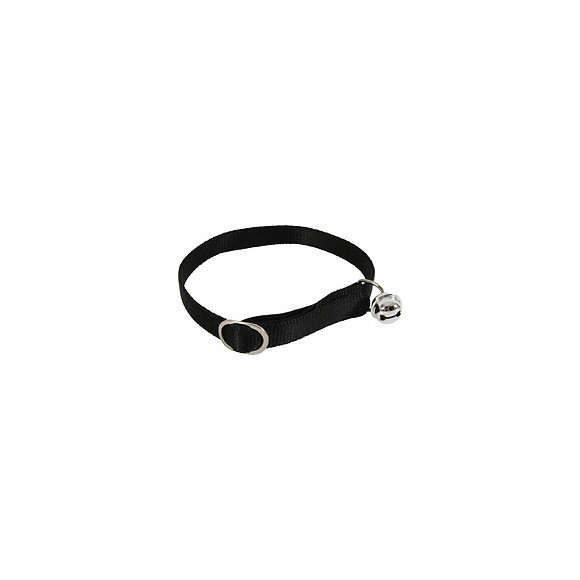 Collier en nylon pour chat coloris noir