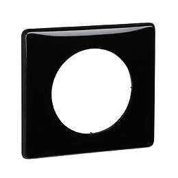 Plaque Céliane - Laqué Noir - 1 poste