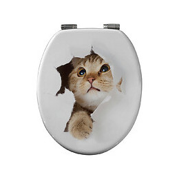  Abt en bois moulé charnière frein de chute  avec couvercle décoré rec