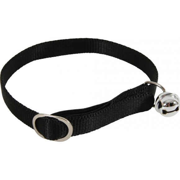 Collier en nylon pour chat coloris noir