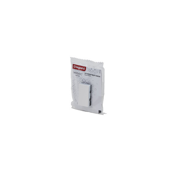 Interrupteur tÃ©moin voyant Mosaic Easy-Led 10A 1 module - blanc