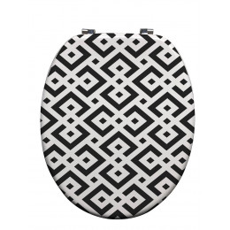 Abt décor graphique bois moulé charnière inox