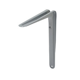 Equerre décorative droite grise 20x25cm