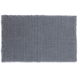 Tapis de bain Gauffre gris 50x80cm