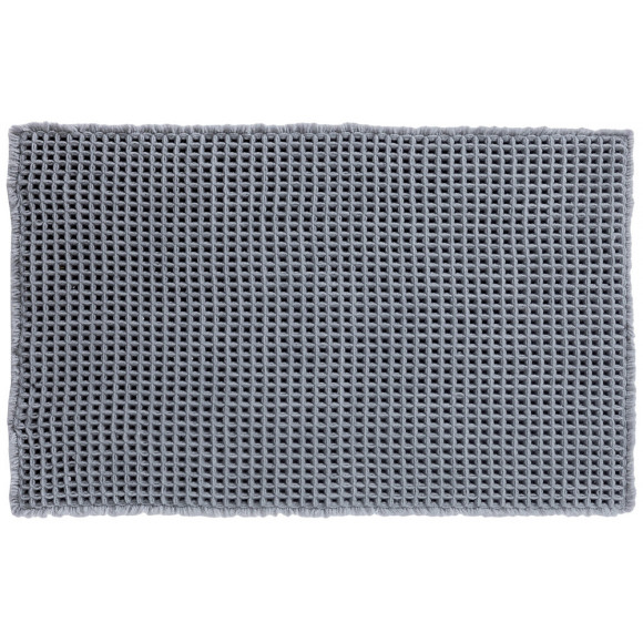 Tapis de bain Gauffre gris 50x80cm