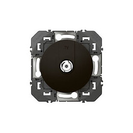 Prise TV type F à visser dooxie finition noir