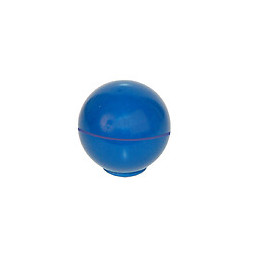 Bouton boule diamètre 30mm plastique bleu