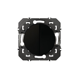 Interrupteur ou va-et-vient 10AX + poussoir 6A dooxie finition noir