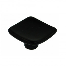 Bouton carré 37mm céramique noir